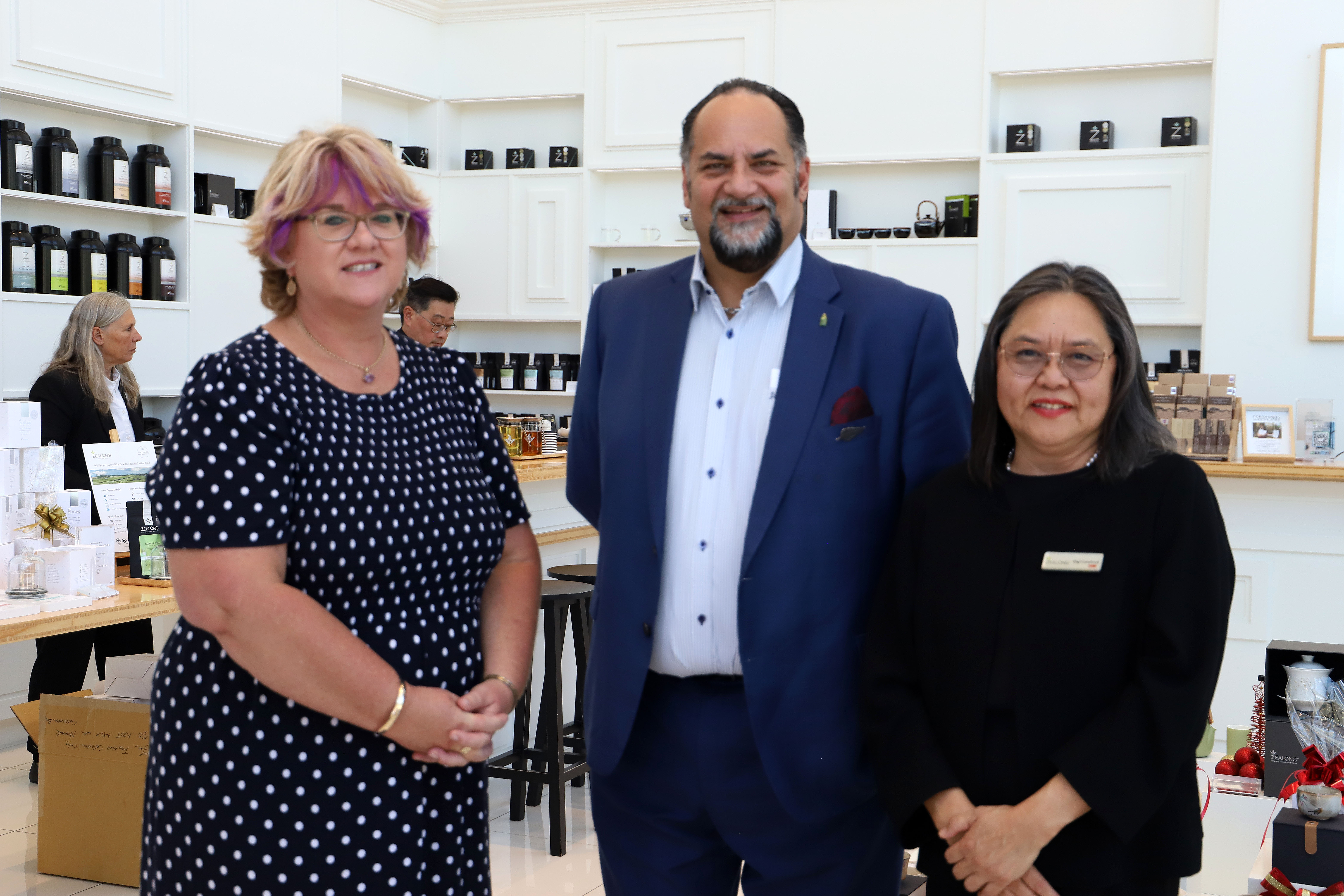 Nicola Greenwell, Mayor Aksel and Gigi Crawford