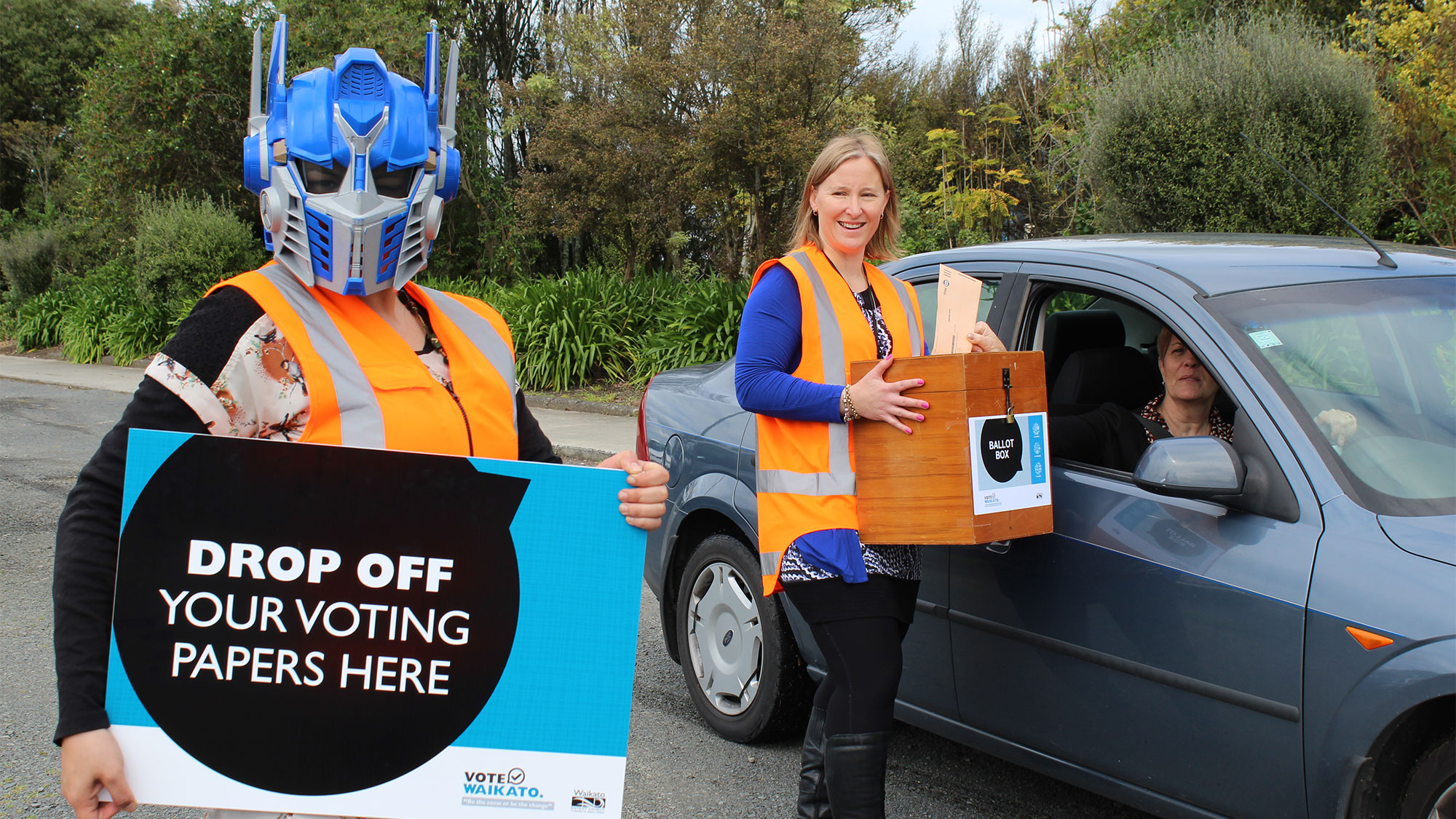 Voting takes to the streets around the Waikato