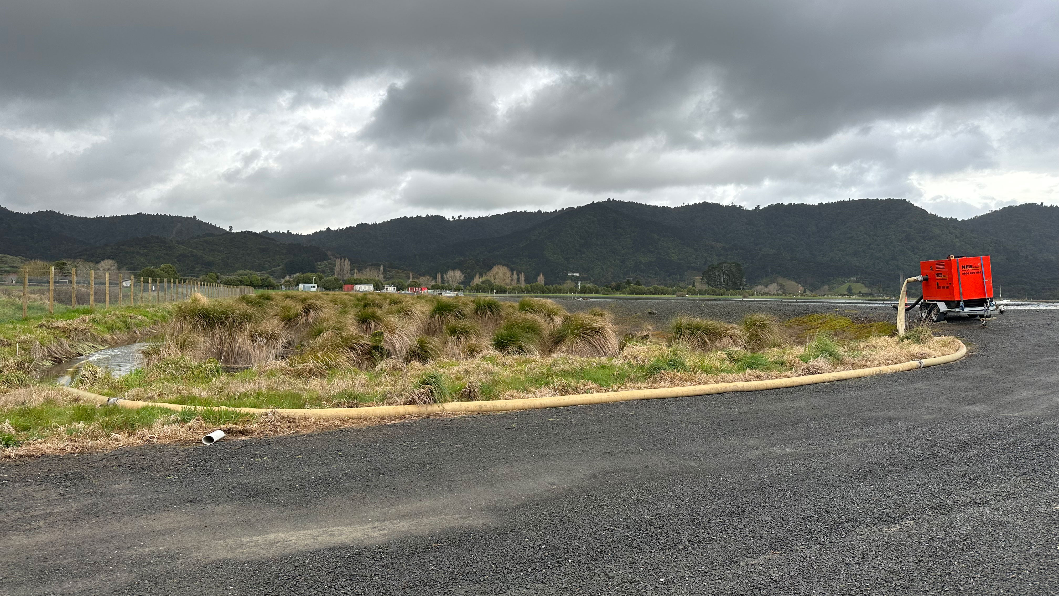 Water pump at Ngaaruawaahia wastewater treatment plant